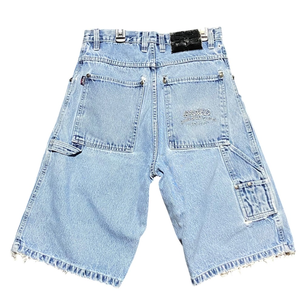 Southpole Vintage Y2K Baggy Carpenter Denim Shorts Jorts Mens 30 Skater Grunge